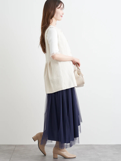 LUDIC PARK(ルディックパーク) |コルセットベルト付きチュールスカート