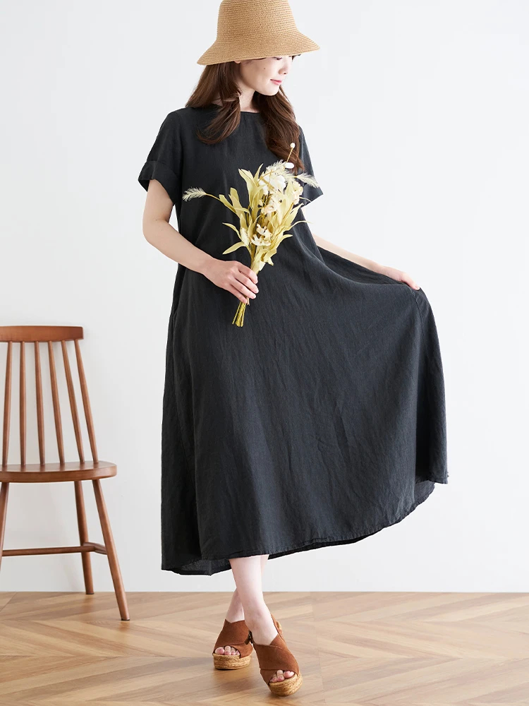 麻レーヨンワンピース / Hare no hi（ハレノヒ）のワンピース | LUDIC