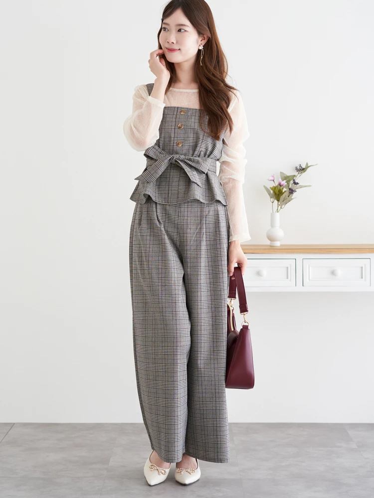 ワイズフォーリビングリトルミイ柄カラフルチェックパンツ MOOMIN×a part of me.】チェックリトルミイプリント パンツ｜Y's