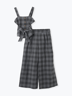 LUDIC PARK(ルディックパーク) |[SET]ウエストリボンビスチェ×ワイドパンツセットアップ