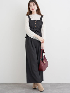 LUDIC PARK(ルディックパーク) |[SET]ウエストリボンビスチェ×ワイドパンツセットアップ