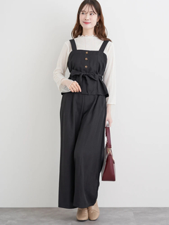 LUDIC PARK(ルディックパーク) |[SET]ウエストリボンビスチェ×ワイドパンツセットアップ