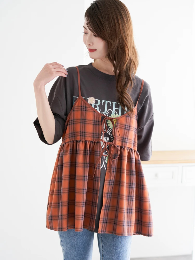 Darich チェックボレロキャミロンパース ダーリッチ Darich チェックボレロキャミロンパース （ブラック