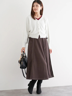 LUDIC PARK(ルディックパーク) |マルチパールボタンラメ入りシャギーニットカーディガン