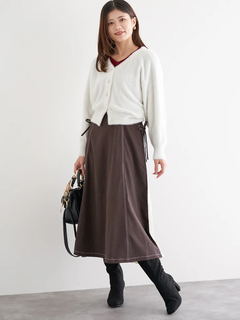 LUDIC PARK(ルディックパーク) |マルチパールボタンラメ入りシャギーニットカーディガン