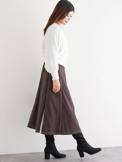 LUDIC PARK(ルディックパーク) |マルチパールボタンラメ入りシャギーニットカーディガン