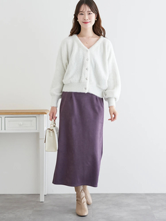 LUDIC PARK(ルディックパーク) |マルチパールボタンラメ入りシャギーニットカーディガン