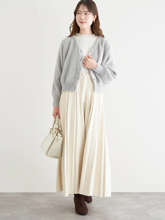 LUDIC PARK(ルディックパーク) |マルチパールボタンラメ入りシャギーニットカーディガン