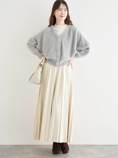 LUDIC PARK(ルディックパーク) |マルチパールボタンラメ入りシャギーニットカーディガン