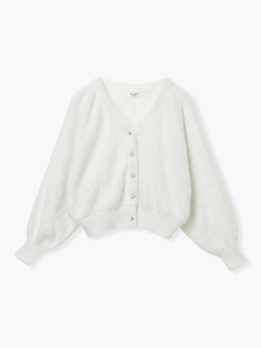 LUDIC PARK(ルディックパーク) |マルチパールボタンラメ入りシャギーニットカーディガン