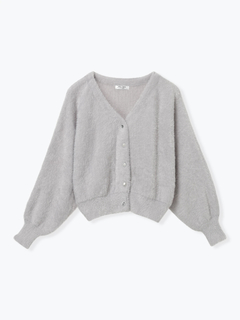 LUDIC PARK(ルディックパーク) |マルチパールボタンラメ入りシャギーニットカーディガン