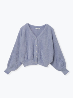 LUDIC PARK(ルディックパーク) |マルチパールボタンラメ入りシャギーニットカーディガン