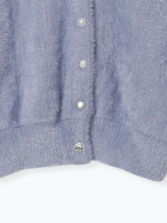 LUDIC PARK(ルディックパーク) |マルチパールボタンラメ入りシャギーニットカーディガン