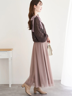 LUDIC PARK(ルディックパーク) |ショルダーリボンラメ入りニットトップス