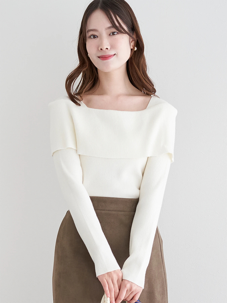 LUDIC PARK(ルディックパーク) |オフショルニットトップス