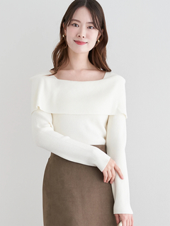 LUDIC PARK(ルディックパーク) |オフショルニットトップス