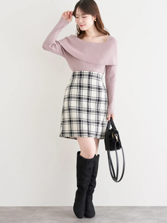 LUDIC PARK(ルディックパーク) |オフショルニットトップス