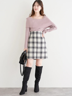 LUDIC PARK(ルディックパーク) |オフショルニットトップス