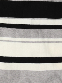 LUDIC PARK(ルディックパーク) |リブVネックボーダーニット