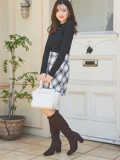 LUDIC PARK(ルディックパーク) |ビジュー付きリブニットトップス