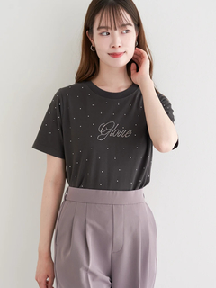 LUDIC PARK(ルディックパーク) |ラインストーンロゴTシャツ