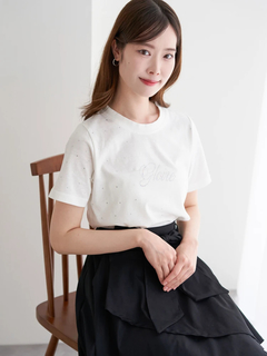 LUDIC PARK(ルディックパーク) |ラインストーンロゴTシャツ