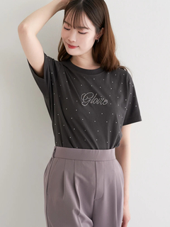 LUDIC PARK(ルディックパーク) |ラインストーンロゴTシャツ