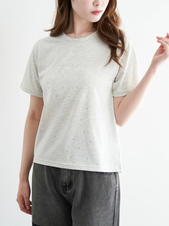 LUDIC PARK(ルディックパーク) |ラインストーンロゴTシャツ