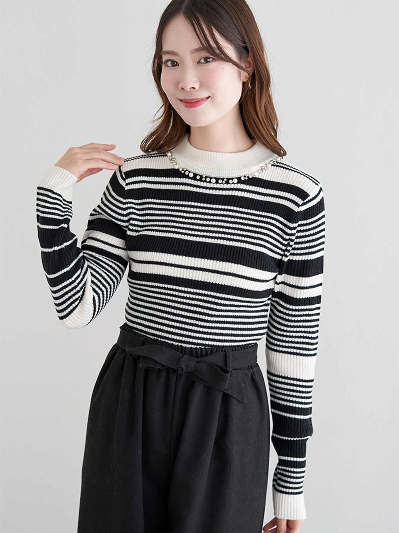 ビジューマルチボーダートップス / LUDIC PARK（ルディックパーク）の