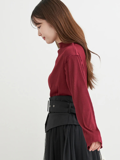 LUDIC PARK(ルディックパーク) |カットプリーツプチハイネックトップス