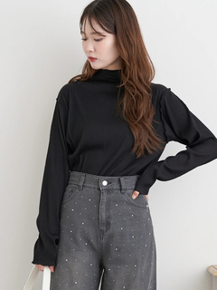 LUDIC PARK(ルディックパーク) |カットプリーツプチハイネックトップス