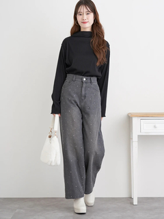 LUDIC PARK(ルディックパーク) |カットプリーツプチハイネックトップス