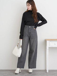 LUDIC PARK(ルディックパーク) |カットプリーツプチハイネックトップス