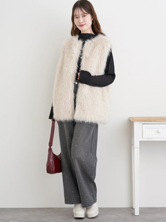 LUDIC PARK(ルディックパーク) |カットプリーツプチハイネックトップス