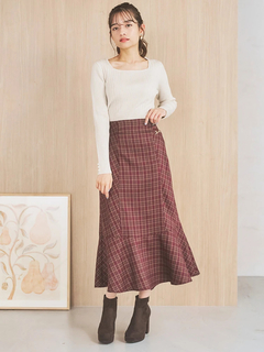 LUDIC PARK(ルディックパーク) |スクエアネックニットプルオーバー