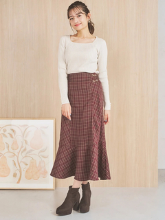 LUDIC PARK(ルディックパーク) |スクエアネックニットプルオーバー