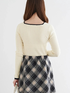 LUDIC PARK(ルディックパーク) |スクエアネックニットプルオーバー