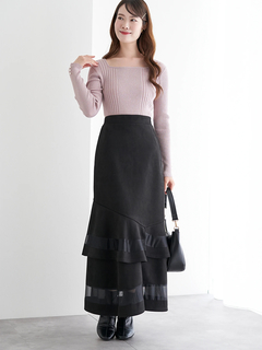 LUDIC PARK(ルディックパーク) |スクエアネックニットプルオーバー