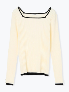 LUDIC PARK(ルディックパーク) |スクエアネックニットプルオーバー