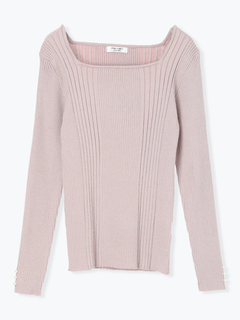 LUDIC PARK(ルディックパーク) |スクエアネックニットプルオーバー