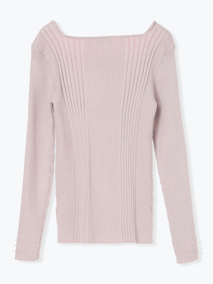 LUDIC PARK(ルディックパーク) |スクエアネックニットプルオーバー