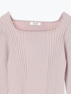 LUDIC PARK(ルディックパーク) |スクエアネックニットプルオーバー