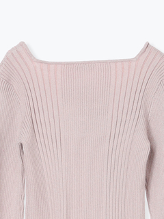 LUDIC PARK(ルディックパーク) |スクエアネックニットプルオーバー