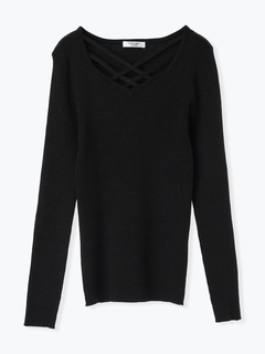 LUDIC PARK(ルディックパーク) |フロントクロスリブラメニットプルオーバー