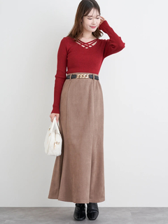 LUDIC PARK(ルディックパーク) |フロントクロスリブラメニットプルオーバー