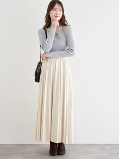 LUDIC PARK(ルディックパーク) |フロントクロスリブラメニットプルオーバー