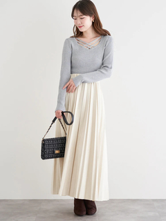 LUDIC PARK(ルディックパーク) |フロントクロスリブラメニットプルオーバー