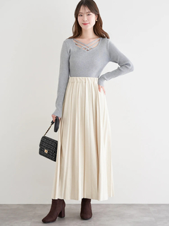 LUDIC PARK(ルディックパーク) |フロントクロスリブラメニットプルオーバー