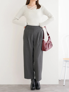 LUDIC PARK(ルディックパーク) |フロントクロスリブラメニットプルオーバー