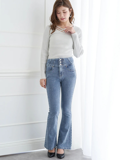 LUDIC PARK(ルディックパーク) |フロントクロスリブラメニットプルオーバー